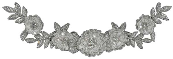 INDIAN CRYSTAL MOTIF (SOLD SINGULARLY) - SIL